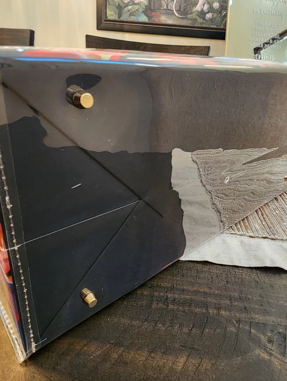LOUIS VUITTON PRISM GIFT BAG elevated into a durable more functional tote